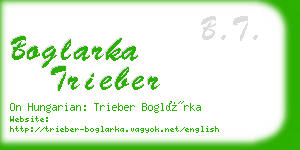 boglarka trieber business card